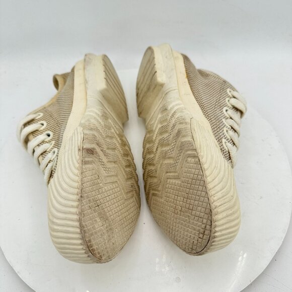 Tory Burch Buddy Women Size 7.5M CreamOff White Canvas Low Top Lace Up Shoes - Picture 7 of 12